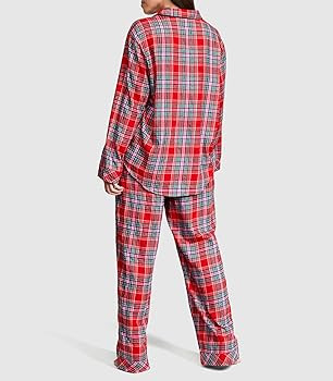 Victoria's Secret Flannel Long Pajama Set, Women's Sleepwear (XS-XXL) | Amazon (US)
