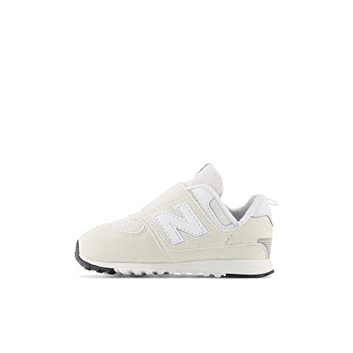 New Balance Kids 574 New-B V1 Hook and Loop Sneaker, Nimbus Cloud/White, 9.5 X-Wide US Unisex Toddler | Amazon (US)