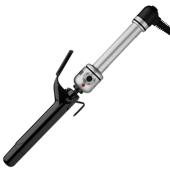 Hot Tools Pro Signature Ceramic Titanium Curling Iron - 1" - Black/Silver | Target