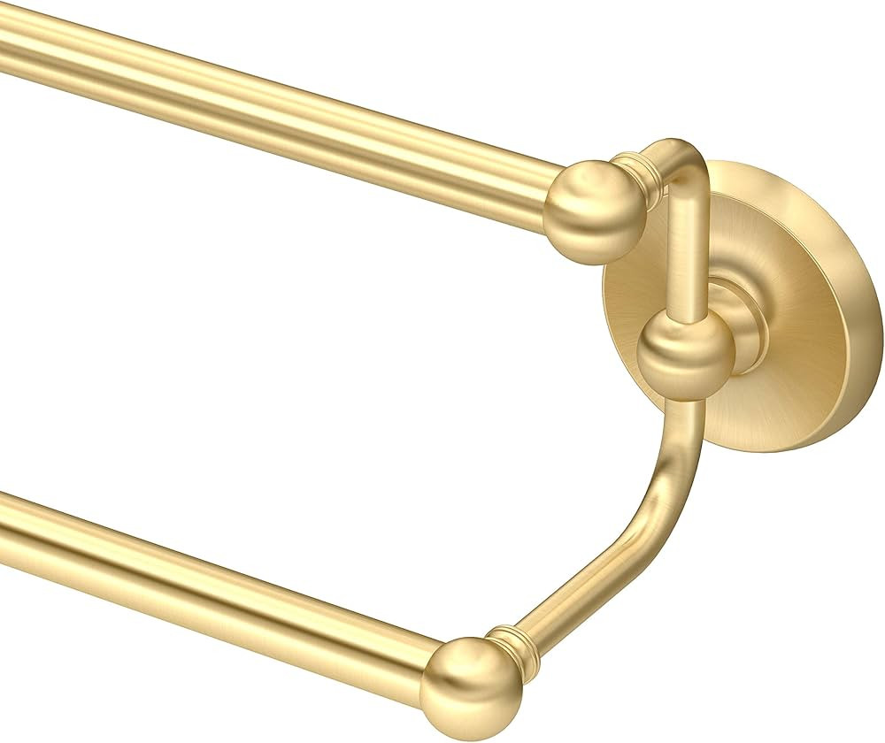 Gatco 24" Double Towel Bar, Brushed Brass, 24 Inch | Amazon (UK)