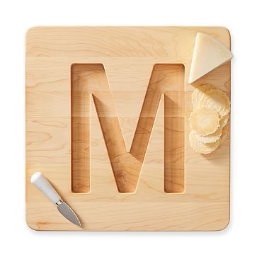 Initial Wooden Cheese Board | Mark and Graham | Mark and Graham