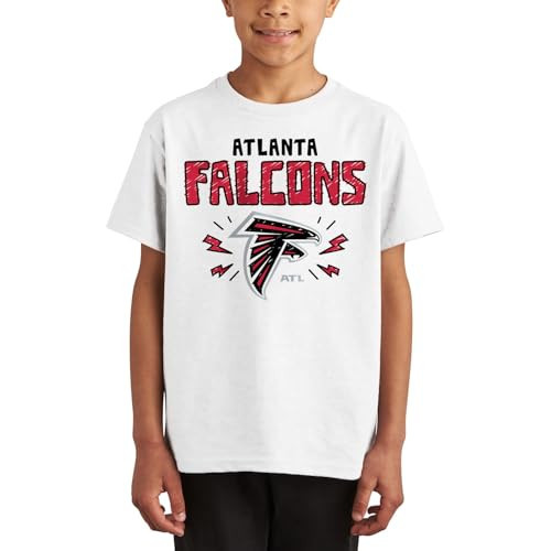 Atlanta Falcons Doodle - NFL Youth Short Sleeve Fan T-Shirt for Boys & Girls | Amazon (US)