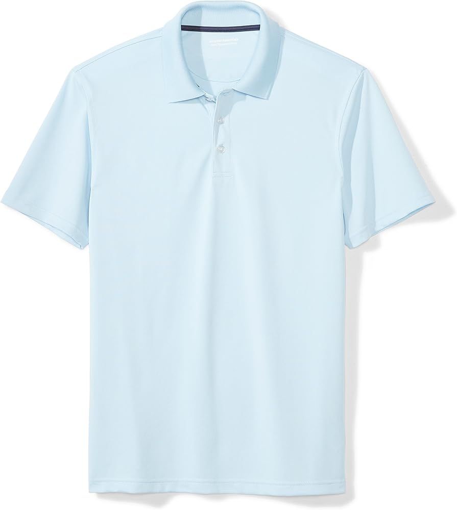 Men's Slim-fit Quick-Dry Stripe Golf Polo Shirt | Amazon (US)