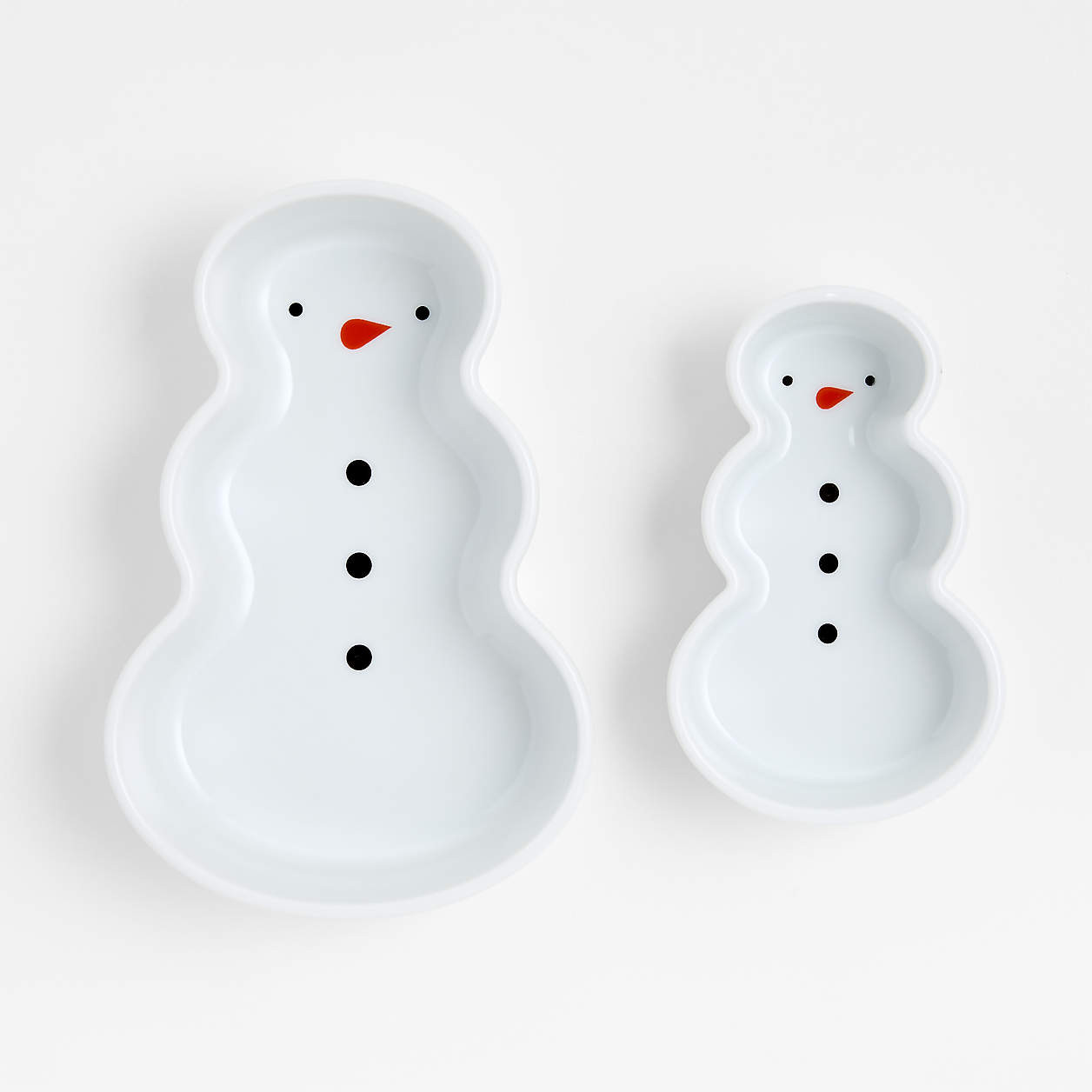 Snowmen Ramekins, Set of 2 + Reviews | Crate & Barrel | Crate & Barrel