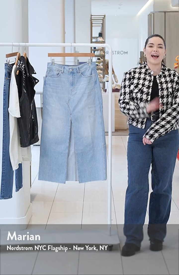 The Rilee Denim Midi Skirt | Nordstrom