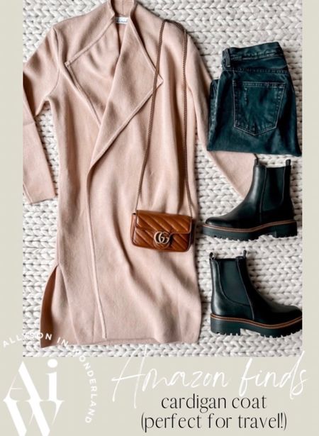Cardigan coat
Black boots
Gucci bag

#ltkstyletip #ltkseasonal #ltksalealert #ltkunder50 #LTKfind
#LTKholiday #LTKamazon #LTKfall fall shoes
amazon faves
fall dresses 
travel finds 
Amazon favs

#LTKunder100 #LTKshoecrush #LTKitbag