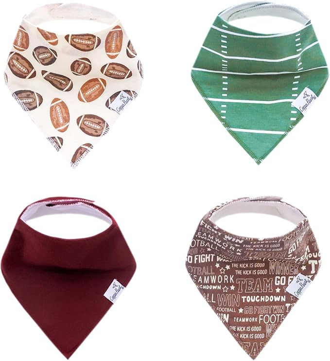 Copper Pearl Baby Bandana Bibs - 4 Pack Soft Cotton Bibs for Drooling & Teething, Absorbent, Adju... | Amazon (US)