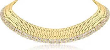 JARDIN Crystal Woven Link Collar Necklace | Nordstromrack | Nordstrom Rack