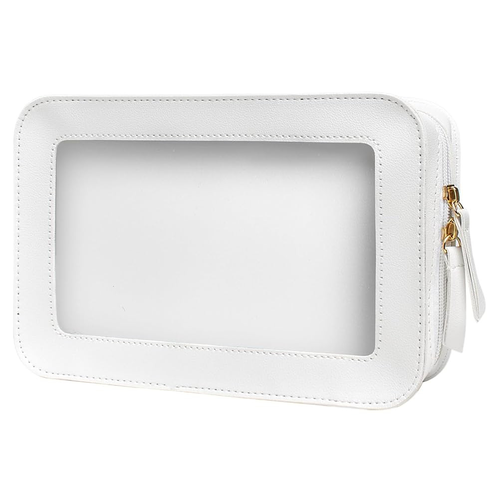 LETGO Clear Makeup Bags, TSA Approved Toiletry Bag with Zipper, Clear Makeup Organizer Fit Carry-... | Amazon (US)