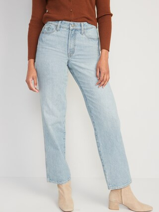 High-Waisted O.G. Loose Cotton-Hemp Blend Ripped Non-Stretch Jeans for Women | Old Navy (US)
