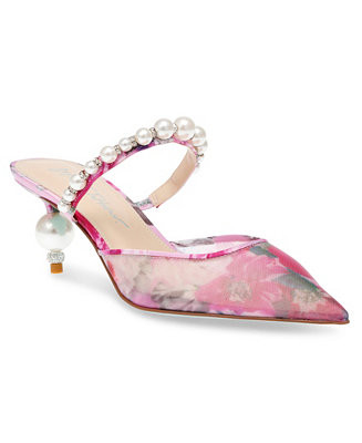 Women's Evey Mesh Kitten Heel Evening Pumps | Macy's