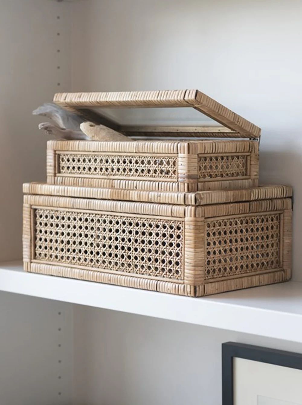 Rattan Display Boxes | Set of 2 | House of Jade Home