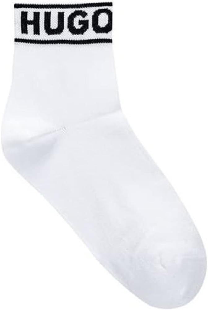 HUGO Women's Two Pack Logo Detail Soft Cotton Socks | Amazon (US)