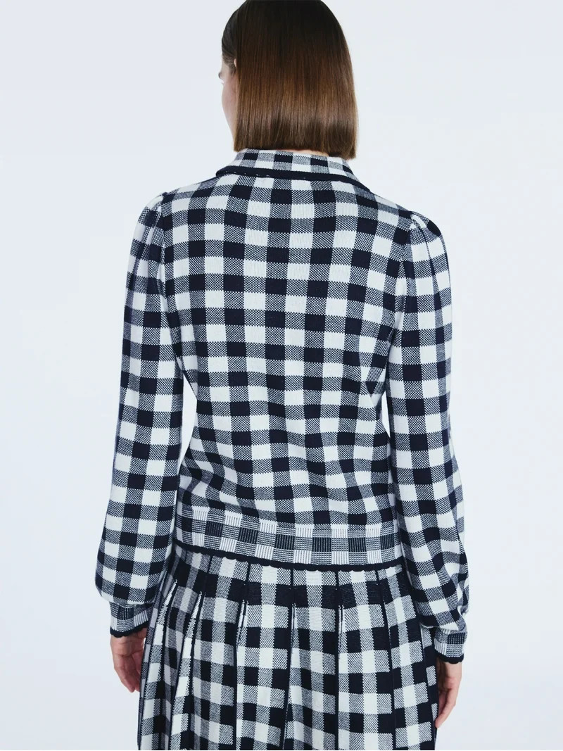 Free Assembly Women's Collared Sweater with Long Puff Sleeves, Midweight, Sizes XS-XXL | Walmart (US)