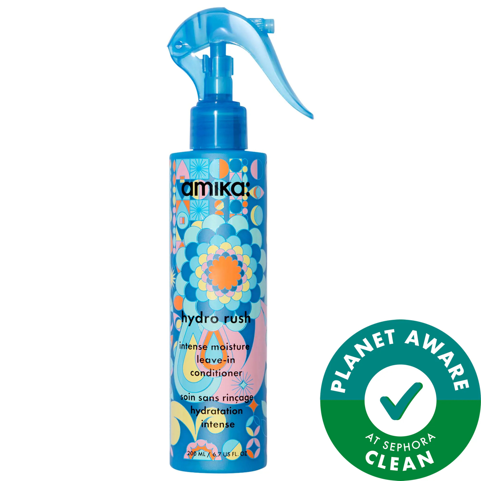 amika Hydro Rush Intense Moisture Leave-In Conditioner with Hyaluronic Acid 6.7 oz / 200 mL | Sephora (US)