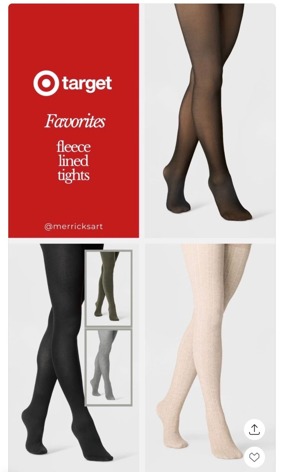 $15 fleece lined tights are back this year! These will sell out FAST @Target