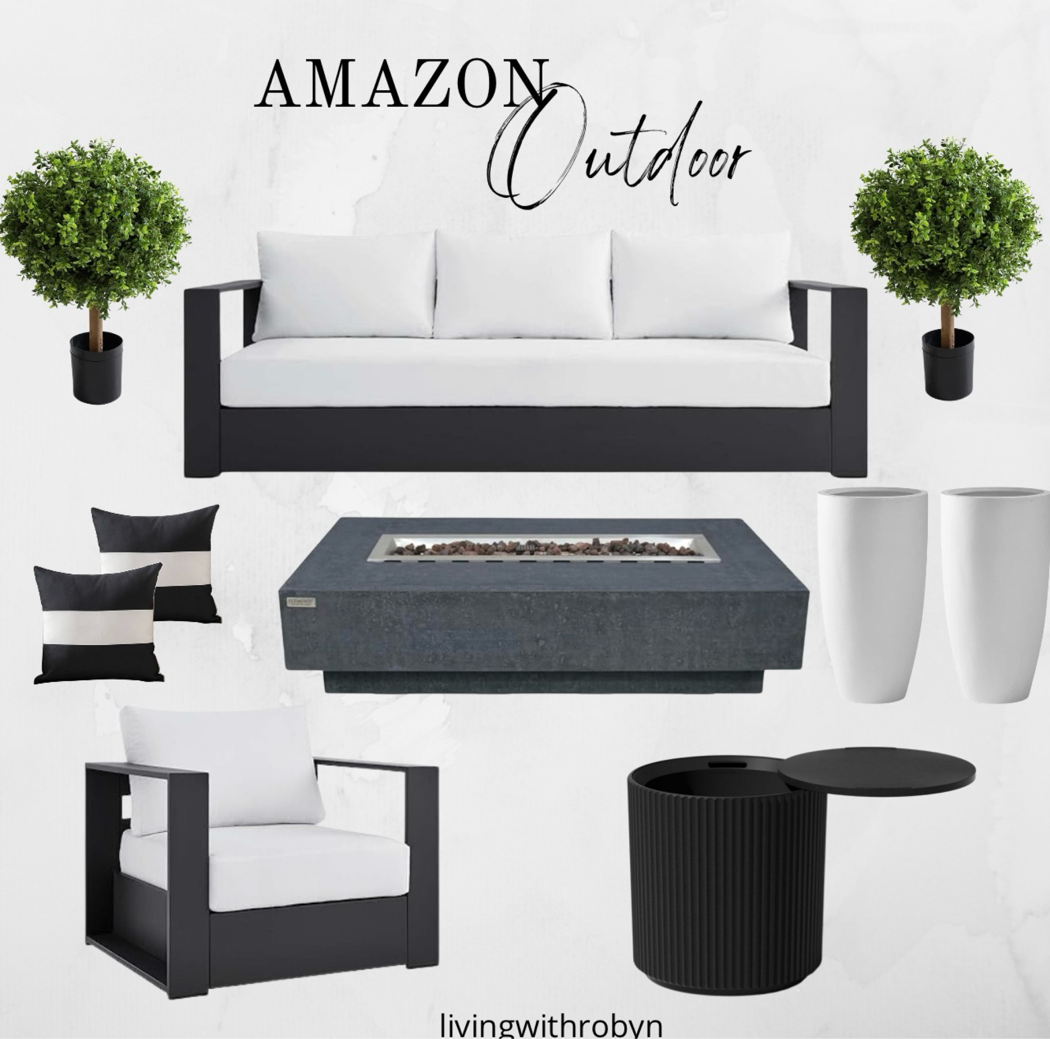 Amazon Outdoor 
Outdoor planters 
Outdoor furniture 
Viral cooler 
Outdoor pillows 
Black and white outdoor 
Topiaries 
Outdoor sofa 


#LTKhome #LTKstyletip #LTKSeasonal