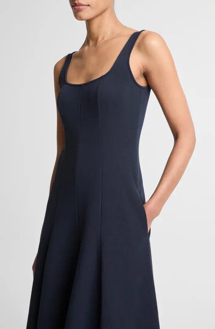 Square Neck Midi Dress | Nordstrom