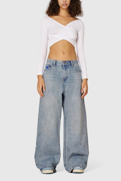 Aelfric Eden Rhinestone Baggy Jeans | Urban Outfitters (US and RoW)