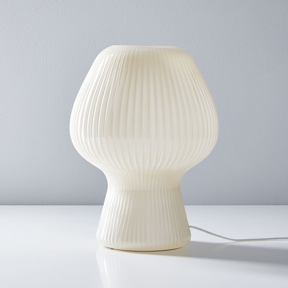 Ribbed Glass Table Lamp | West Elm (US)