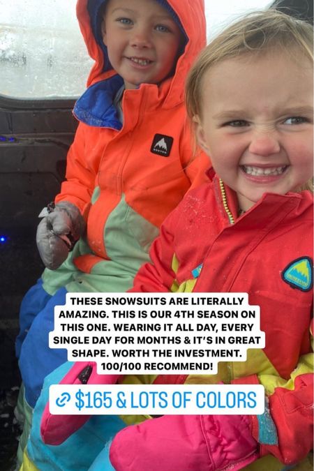 These kid snowsuits are literally amazing! This is our fourth season and they wear them every single day! 

#LTKSeasonal #LTKkids