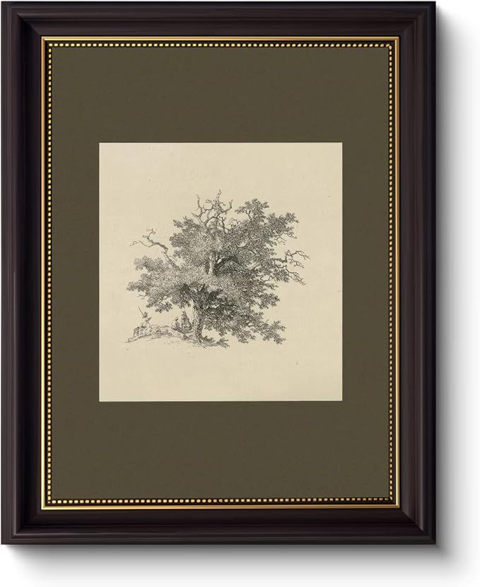 Myzoran Dark Brown Frame Vintage Tree Wall Art Prints, Farmhouse Tree Sketch Landscape Pictures P... | Amazon (US)