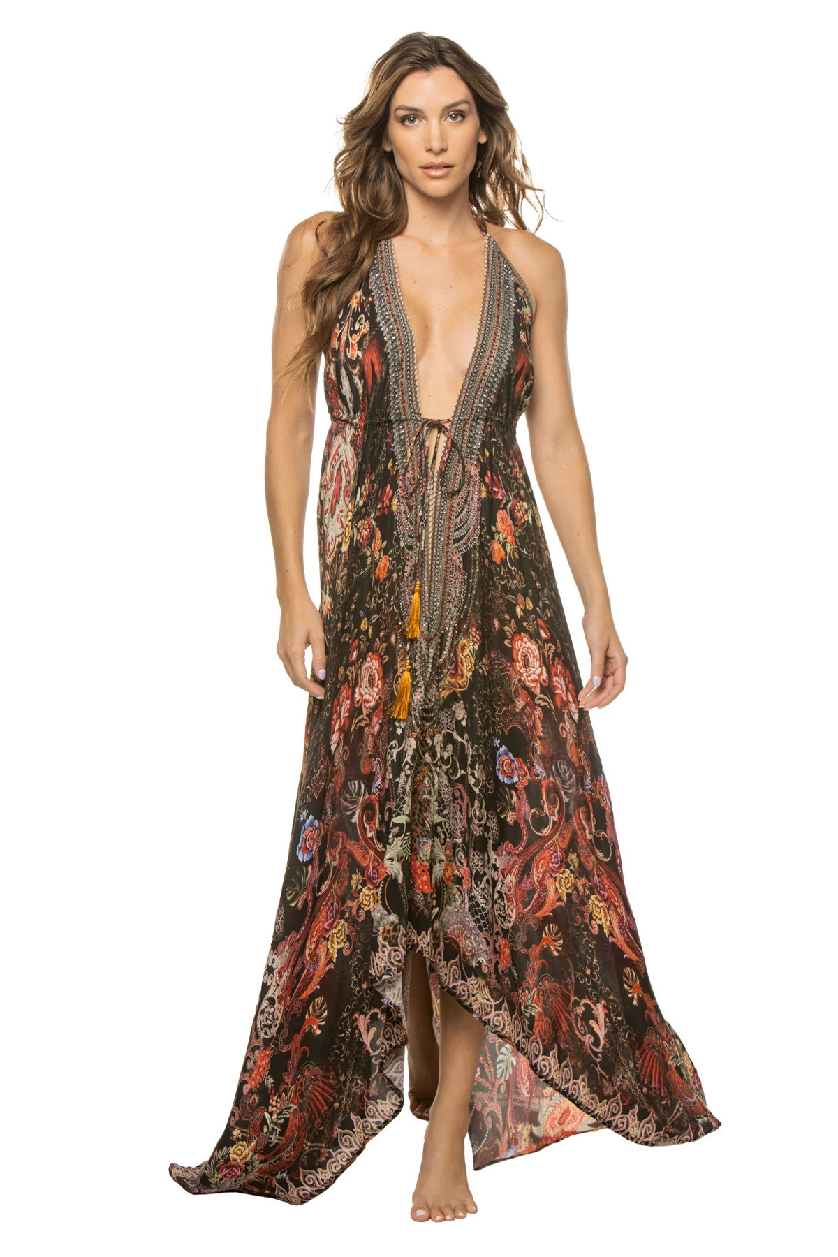 Forest Festival Plunge Midi Dress | Everything But Water