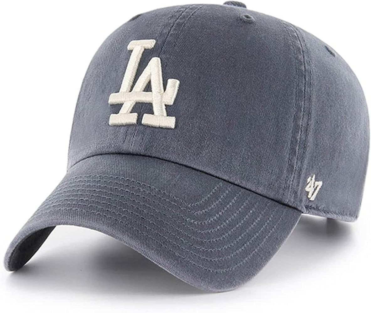'47 New York Yankees Adjustable Cap Clean Up MLB, Los Angeles Dodgers Vintage Navy, One Size | Amazon (US)