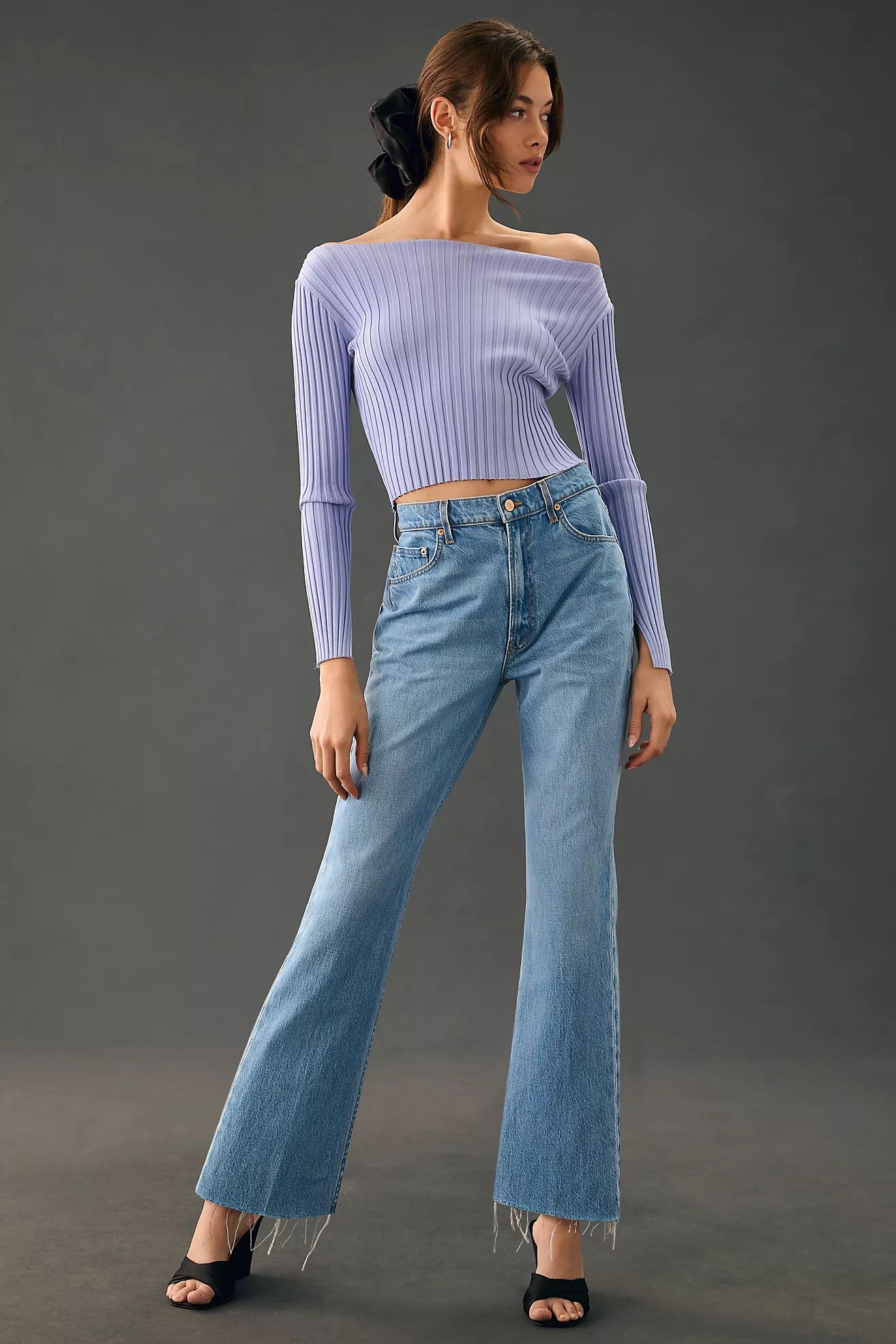 MOTHER SNACKS! The Nutty Ankle Fray Jeans | Anthropologie (US)