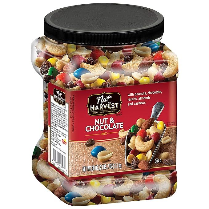Nut Harvest Nut & Chocolate Mix, 39 Ounce Jar | Amazon (US)