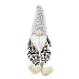 Mud Pie Fuzzy Neutral Dangle Leg GNOME | Amazon (US)