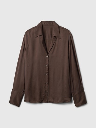 Satin Relaxed Shirt | Gap (US)