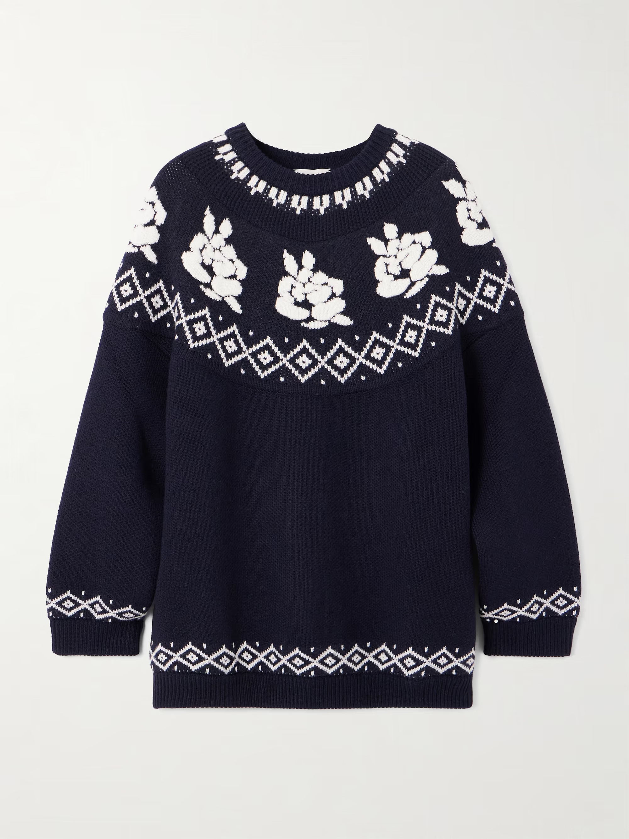 Intarsia-knit wool sweater | NET-A-PORTER (UK & EU)