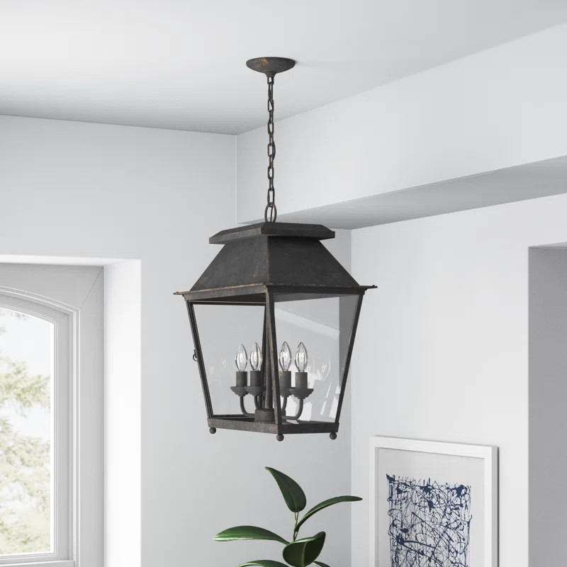Lark Manor™ Aimee-Grace 4 - Light Lantern Geometric Chandelier & Reviews | Wayfair | Wayfair North America