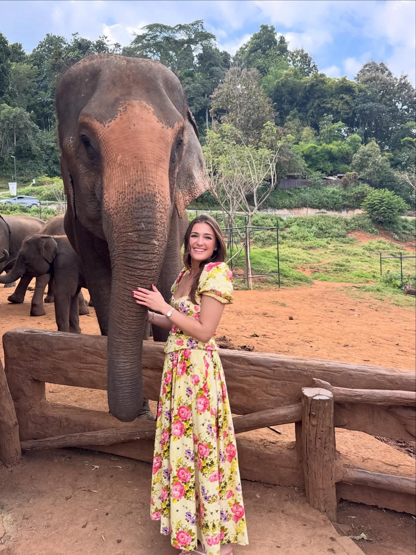 There's nothing better than friends who like to eat 🐘🍌
This corset dress is so beautiful for anything from hanging with elephants to a spring tea party- I am wearing an XS and I got so many compliments on this dress! 

#LTKTravel #LTKdayinmylife #LTKActive