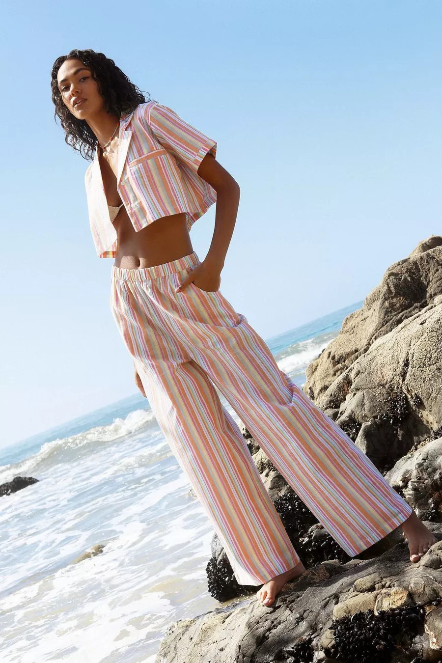 Cotton Stripe Shirt And Trousers Set | Nasty Gal UK (+IE)