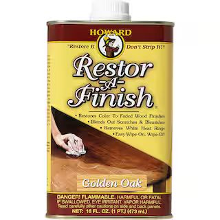 Howard 16 oz. Restor-A-Finish Golden Oak Wood Conditioner RF3016 - The Home Depot | The Home Depot