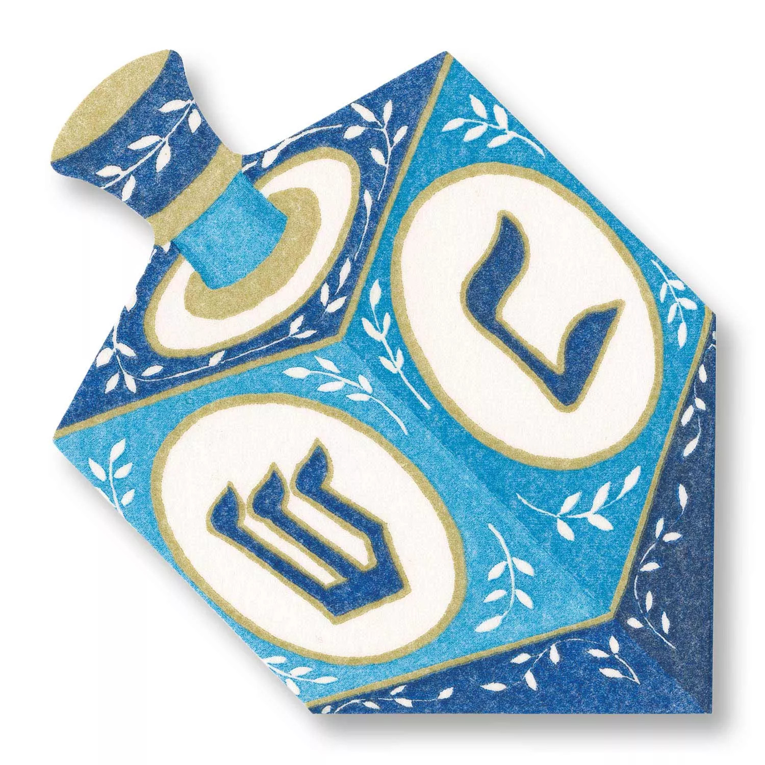 Caspari Dreidel Die-Cut Napkins, Set of 15 | Sur La Table