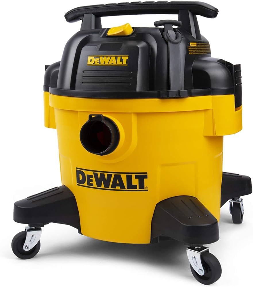 DEWALT 6 Gallon DXV06PZ 4 Peak HP Poly Wet/Dry Vac, Heavy-Duty Shop Vacuum with Blower Function Y... | Amazon (US)