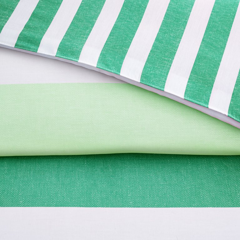 Gap Home Kids Ombre Stripe Reversible Organic Cotton Blend Comforter Set, Full/Queen, Green, 3-Pi... | Walmart (US)