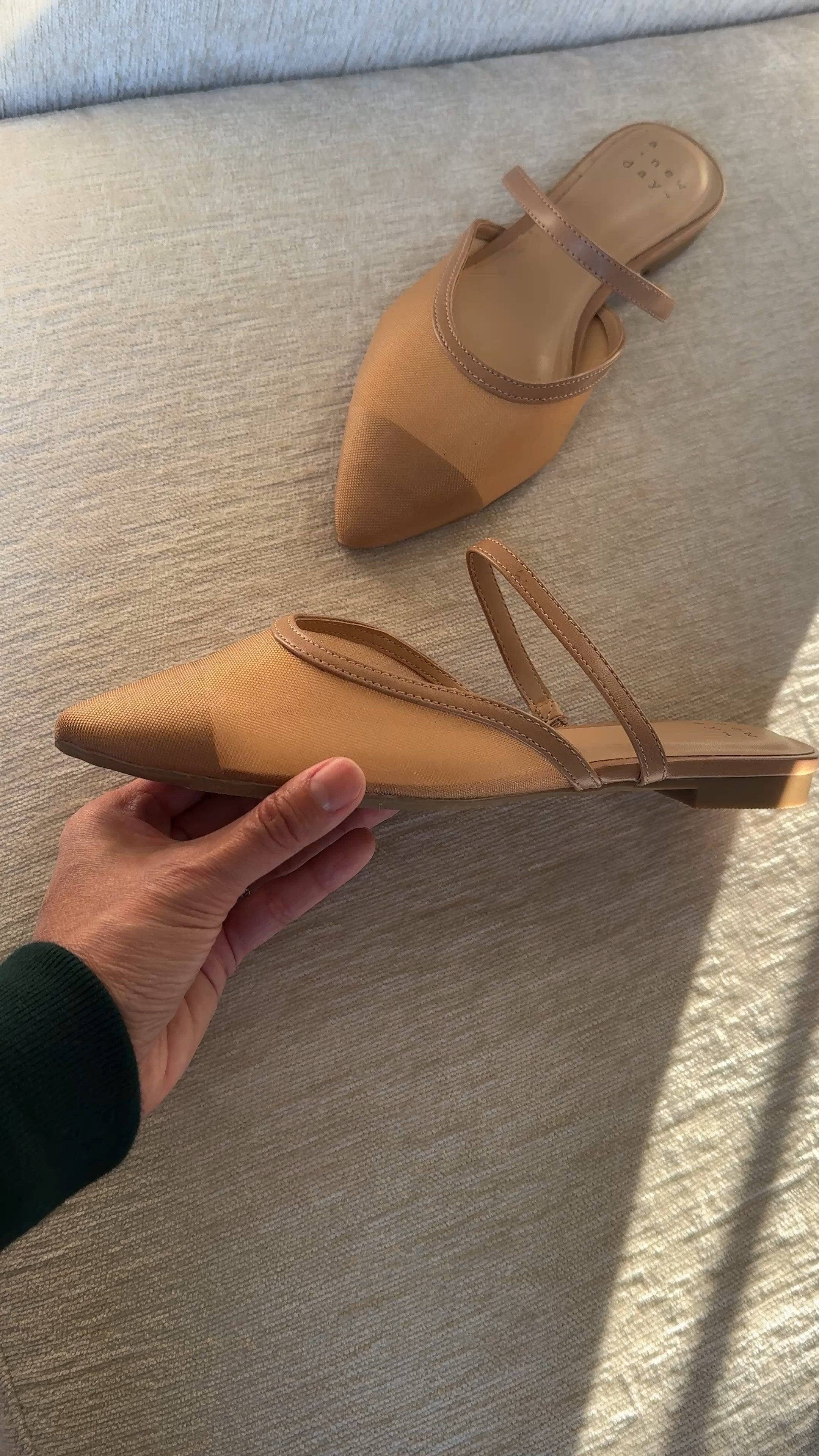 Spring shoes. Flats. Mesh flats. Chic minimalist design. Adjustable strap. True to size. Good for the price  

#LTKFindsUnder50 #LTKShoeCrush #LTKOver40