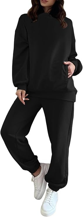 Fixmatti Women Hoodies Tracksuit Long Sleeve Sweatshirts Jogger Pant 2 Piece Outfits | Amazon (US)