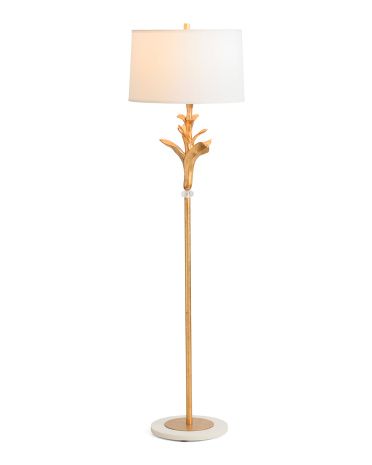 65in Tree Branch Metallic Leaf Floor Lamp | TJ Maxx