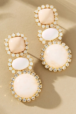 Mixed Shape Crystal Drop Earrings | Anthropologie (US)
