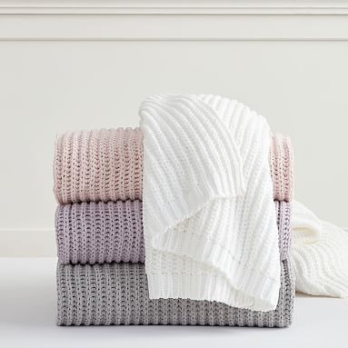Chenille Ribbed Throw | Pottery Barn Teen