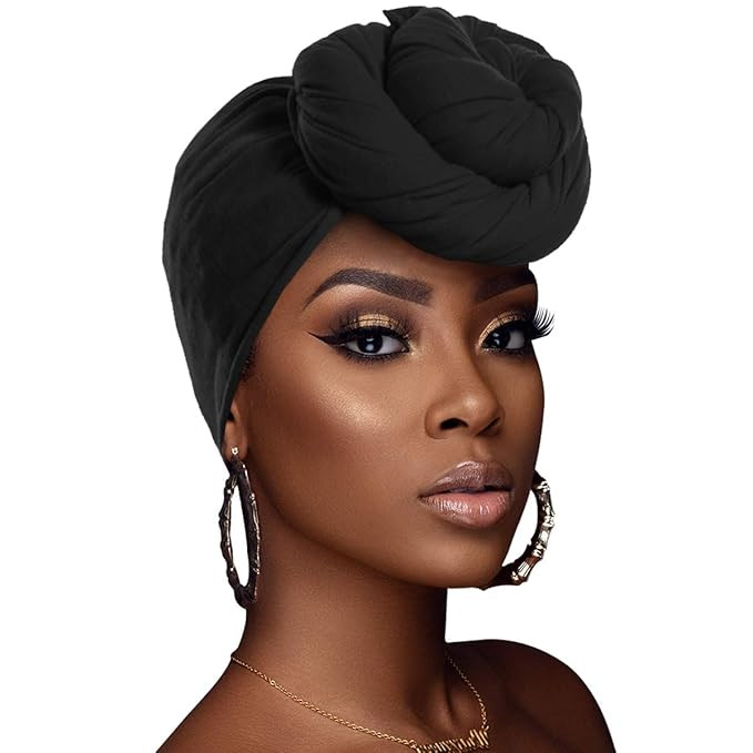 ACRABROS Stretch Jersey Turban Head Wrap, Urban Hair Scarf - Ultra Soft, Extra Long 79” x 32”... | Amazon (US)