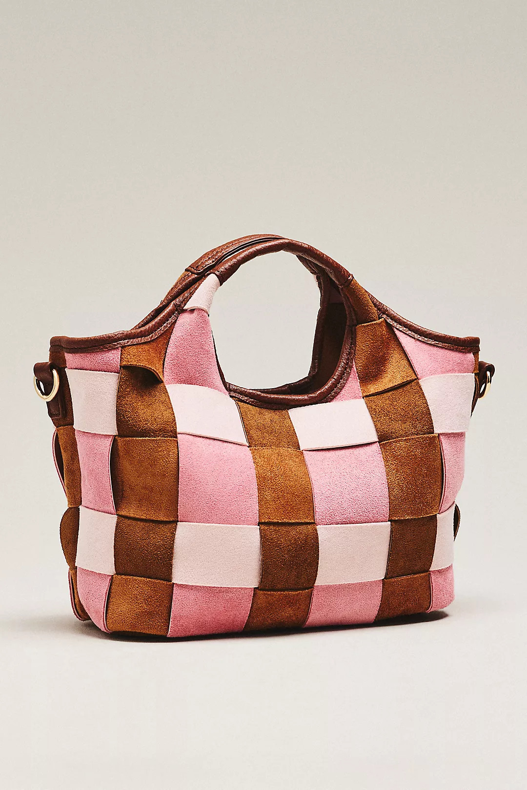 By Anthropologie Woven Faux Suede Mini Satchel | Anthropologie (US)
