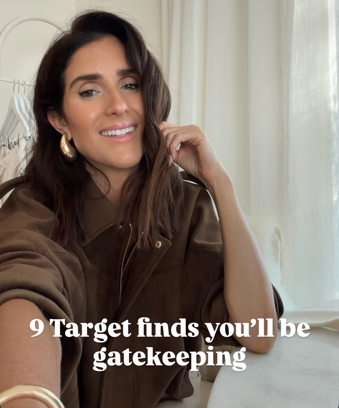 9 Target finds you’ll be gatekeeping 🙌🏼❤️im just shy of 5-7” wearing:
Cream jacket: small
Jeans: 25
Heels run true to size
Pants: XS
@Target #stylinbyaylin #aylin #targetfinds 

 #LTKootd #LTKSeasonal #LTKOver40