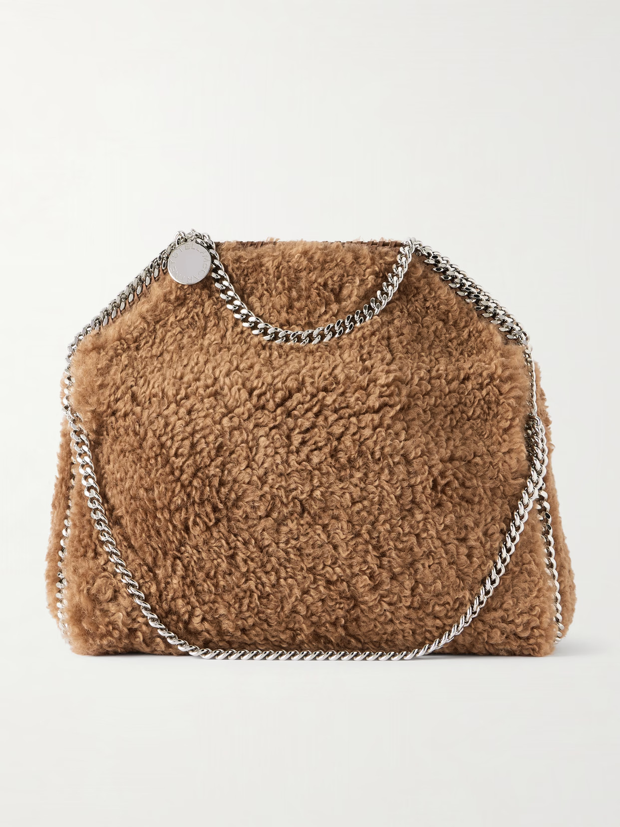 Stella McCartney - Falabella Fleece Shoulder Bag - Brown | NET-A-PORTER (US)