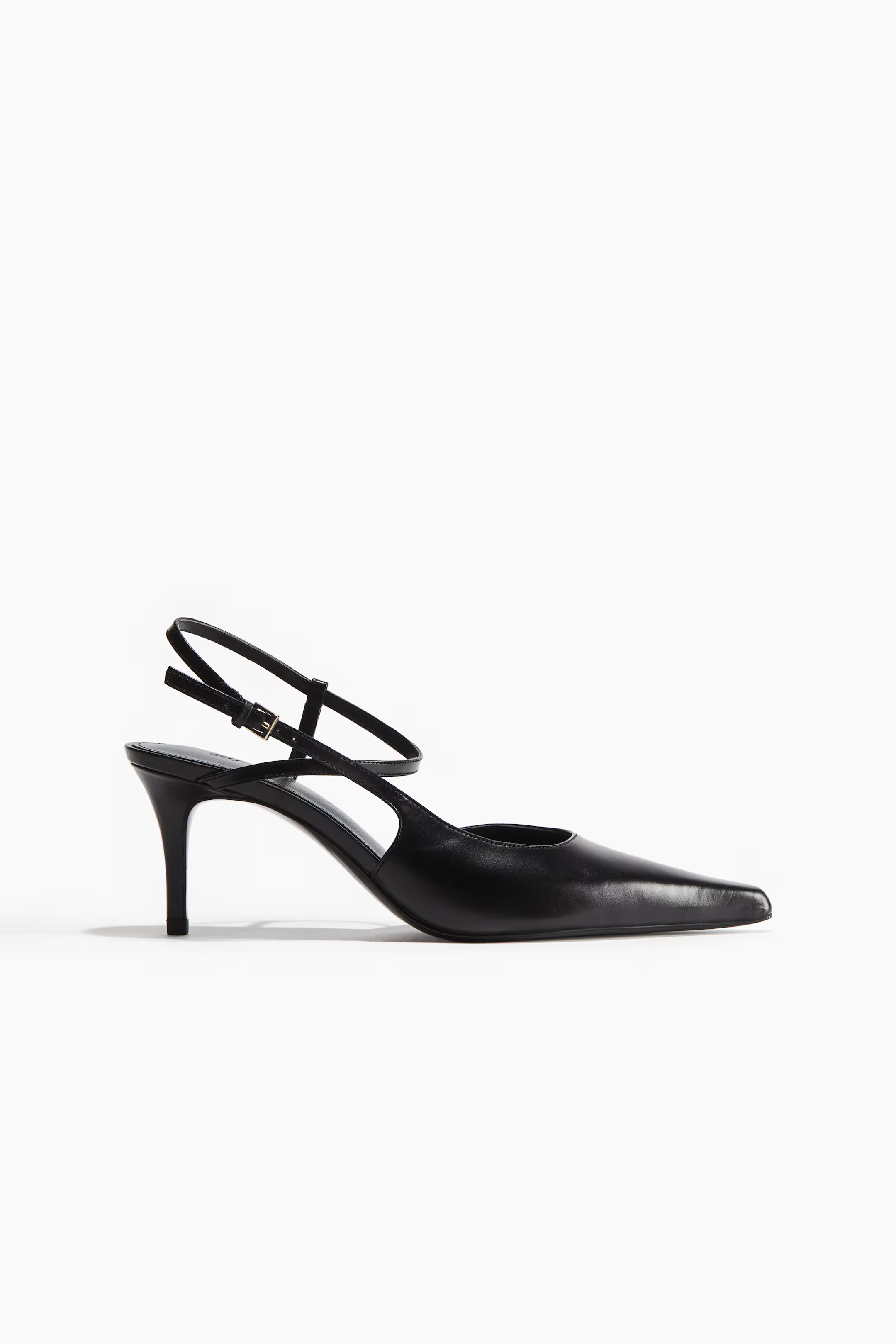 Pointed-Toe Leather Pumps | H&M (US + CA)